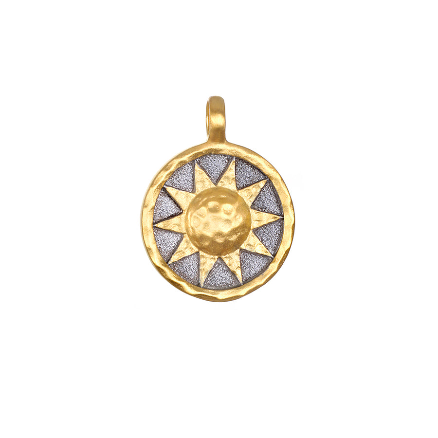 Golden Sun Gunmetal Charm