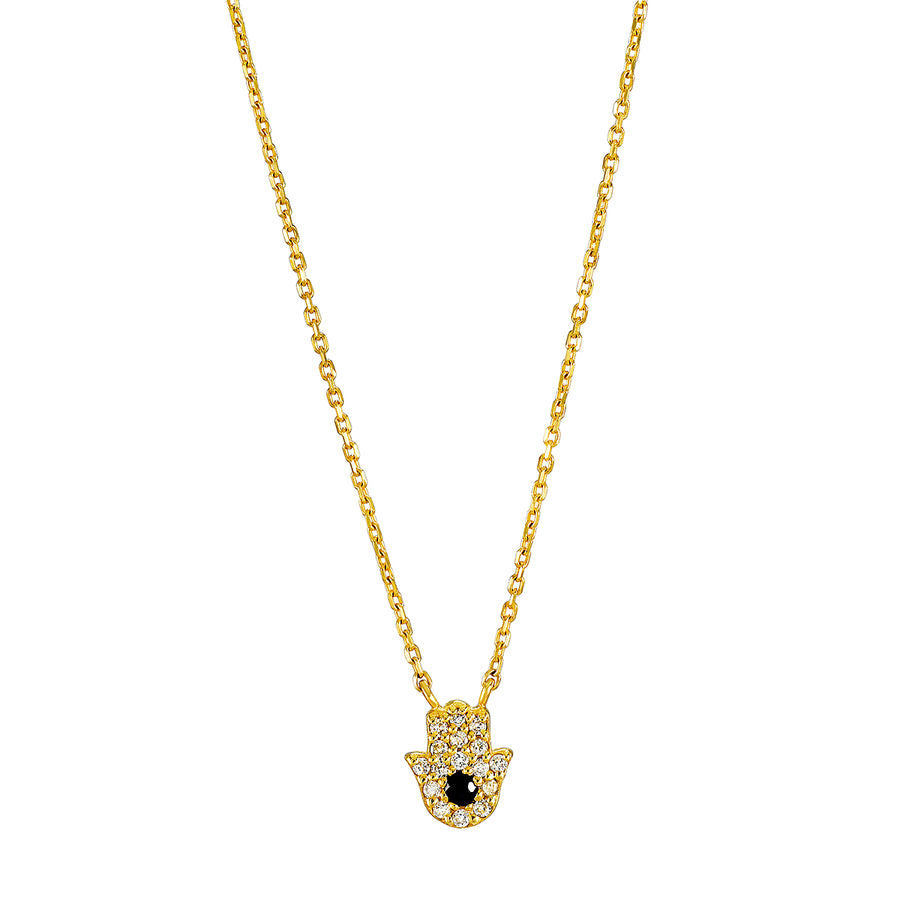 Abundant Blessings 14kt Gold Hamsa Necklace 